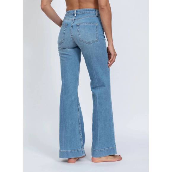 NEW ASKK NY juniper wide leg jeans in keel over - Picture 3 of 4